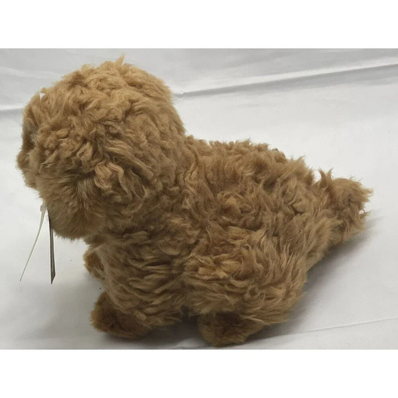 Miyoni Tots 8" Brown Plush Poodle Puppy Dog by Aurora - Picture 7 of 16